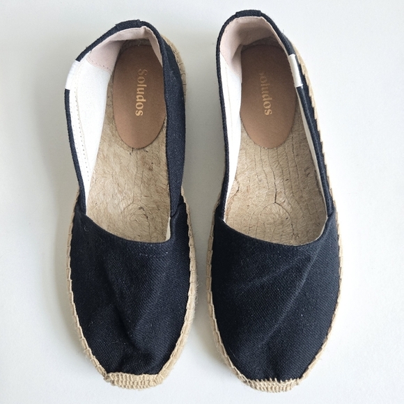 New Soludos Womens Original Dali Noche Black Espadrilles Size 8 US/38.5 EU - Picture 4 of 10